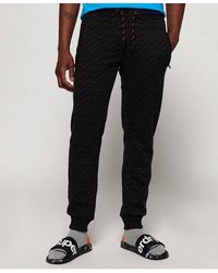Superdry - Label Urban Panel Joggers Quarry Charcoal Grit - Lyst