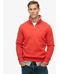 Superdry - & Co Essential Logo Half Zip Sweatshirt - Lyst