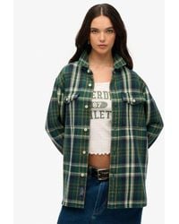 Superdry - Checked The Merchant Store - Oversized Heavy Shirt - Lyst