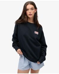Superdry - & Co Athletic Essentials Relaxed Crew Sweatshirt - Lyst