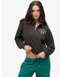 Superdry - Athletic Essentials Collared Half Zip Sweatshirt - Lyst