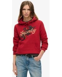 Superdry - & Co Tattoo Script Graphic Hoodie - Lyst