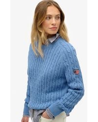 Superdry - & Co Slouchy Cable Knit Jumper - Lyst