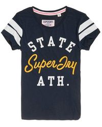 Superdry - Varsity State T-Shirt Eclipse - Lyst