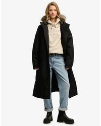 Superdry - & Co Everest Faux Fur Waterproof & Co Robe - Lyst