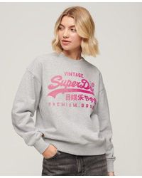 Superdry - Tonal Loose Sweatshirt - Lyst