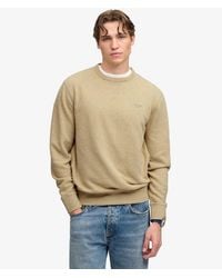 Superdry - & Co Essential Stacked Logo Crew Sweatshirt - Lyst