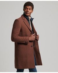 Superdry - Detachable Lining Wool Town Coat - Lyst