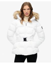 Superdry - Fuji Belted Puffer Jacket - Lyst