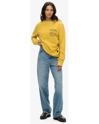 Superdry - & Co Oversized Copper Label Graphic Crew Sweatshirt - Lyst