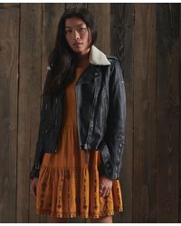 Superdry Leather jackets for Women | Online Sale up to 70% off | Lyst