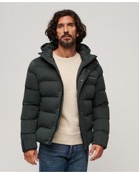 Superdry - Hooded Microfibre Sports Puffer Jacket - Lyst