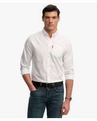 Superdry - & Co Essential Oxford Long Sleeve Shirt - Lyst