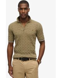 Superdry - & Co Knitted Texture Short Sleeve Polo Shirt - Lyst
