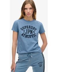 Superdry - Athletic Essentials Graphic Fitted Crew Neck T-shirt - Lyst