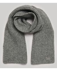 Superdry - & Co Ribbed Knit Scarf - Lyst