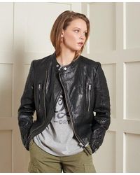 superdry angels leather jacket