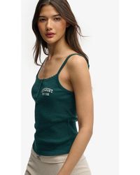 Superdry - Athletic Essentials Embroidered Button Cami Top - Lyst