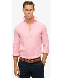 Superdry - & Co Casual Linen Long Sleeve Shirt - Lyst