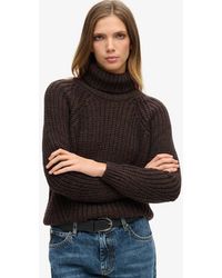 Superdry - & Co Slouchy Stitch Roll Neck Knit - Lyst