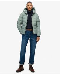 Superdry - & Co Hooded Spirit Sports Puffer Jacket - Lyst