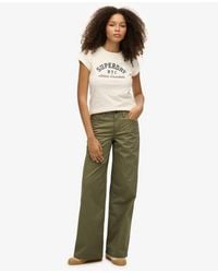 Superdry - & Co Mid Rise baggy Chino - Lyst