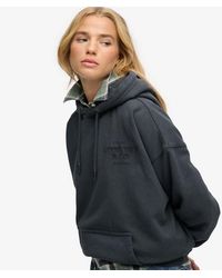 Superdry - & Co Luxe Casual Embroidered Relaxed Hoodie - Lyst