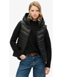 Superdry - Doudoune sans manches à capuche fuji - Lyst