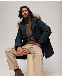 Superdry - Everest Faux Fur Hooded Parka Coat - Lyst