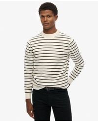 Superdry - Homme The Merchant Store-Pull Marin Rayé Taille - Lyst