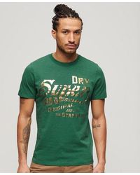 Superdry - T-shirt workwear à motif métallisé - Lyst