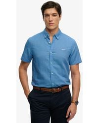 Superdry - Cotton Linen Short Sleeve Shirt - Lyst