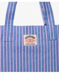 Superdry - & Co Oxford Stripe Tote Bag - Lyst