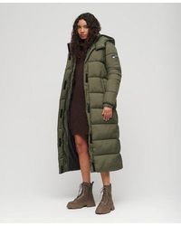 Superdry - Classic Quilted Ripstop Longline Puffer Coat - Lyst
