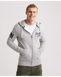 Superdry - Premium Goods Tri Lite Weight Hoodie Varsity Grit - Lyst