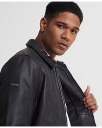 Men's Superdry Leather jackets from $197 | Lyst