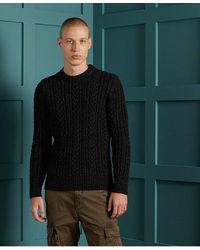 Superdry - Jacob Cable Crew Jumper - Lyst
