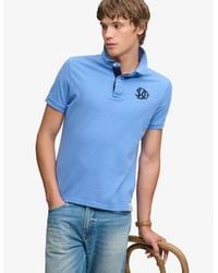 Superdry - & Co Pique Monogram Polo Shirt - Lyst