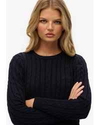 Superdry - & Co Essentials Slim Cable Jumper - Lyst