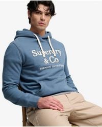 Superdry - & Co Company Logo Relaxed Hoodie - Lyst