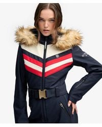 Superdry - & Co Luxe Chevron Skipak Slanke Pasvorm - Lyst