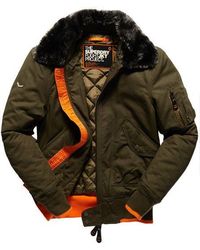 Superdry - Aviator Bomber Jacket Deep - Lyst