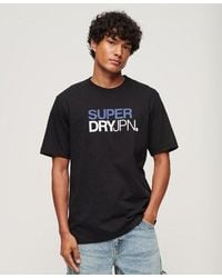 Superdry - Logo Print Oversized T-shirt - Lyst