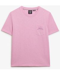 Superdry - & Co Essential Logo Garment Dye Pocket T-shirt - Lyst