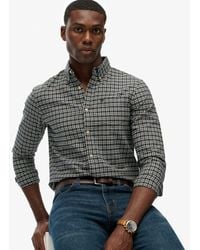 Superdry - Premium Oxford Overhemd Met Ruitjes - Lyst