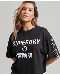 Superdry Camiseta Core Sport - Negro