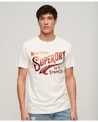 Superdry - T-shirt workwear à motif métallisé - Lyst