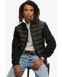 Superdry - & Co Storm Fleece Hybrid Bomber Jacket - Lyst