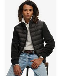 Superdry - Storm Hybrid Bomberjack Van Fleece - Lyst