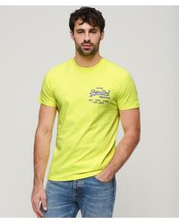 Superdry - & Co Neon Vintage Logo T-shirt - Lyst